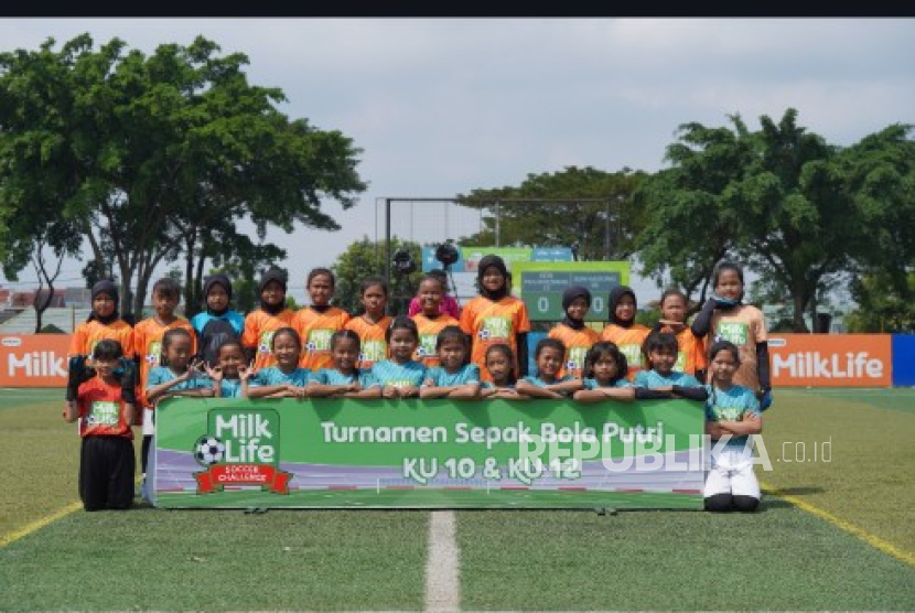 Final MilkLife Soccer Challenge Jakarta 2025 yang berlangsung di Kingkong Soccer Arena, Cijantung, Jakarta Timur, Ahad siang (4/5/2025).