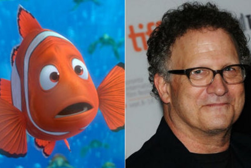 Finding Nemo 2, suara Merlin, ayah Nemo masih diisi oleh aktor yang sama, Albert Brooks (kanan)
