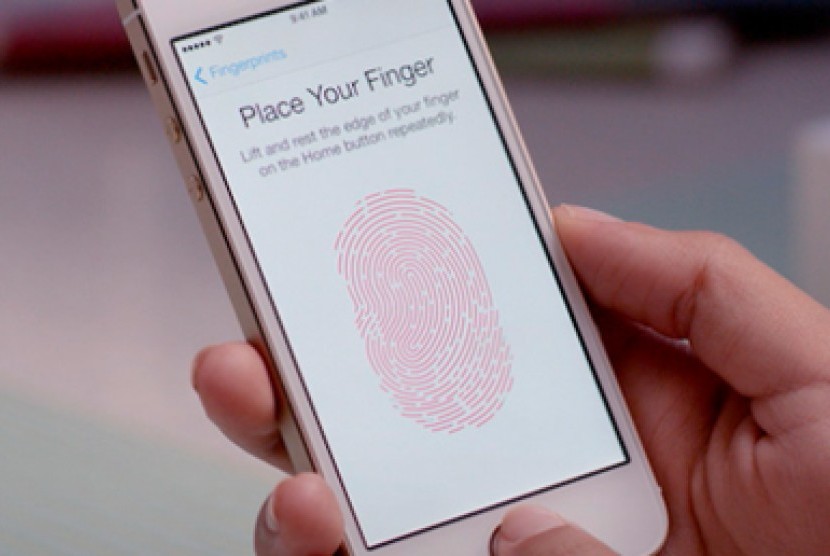 Fingerprint pada smartphone.