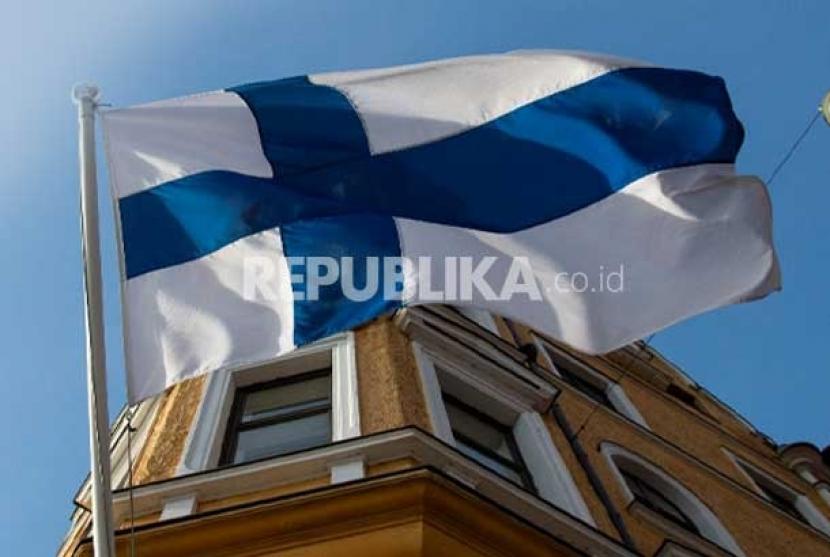 Bendera Finlandia (ilustrasi). 