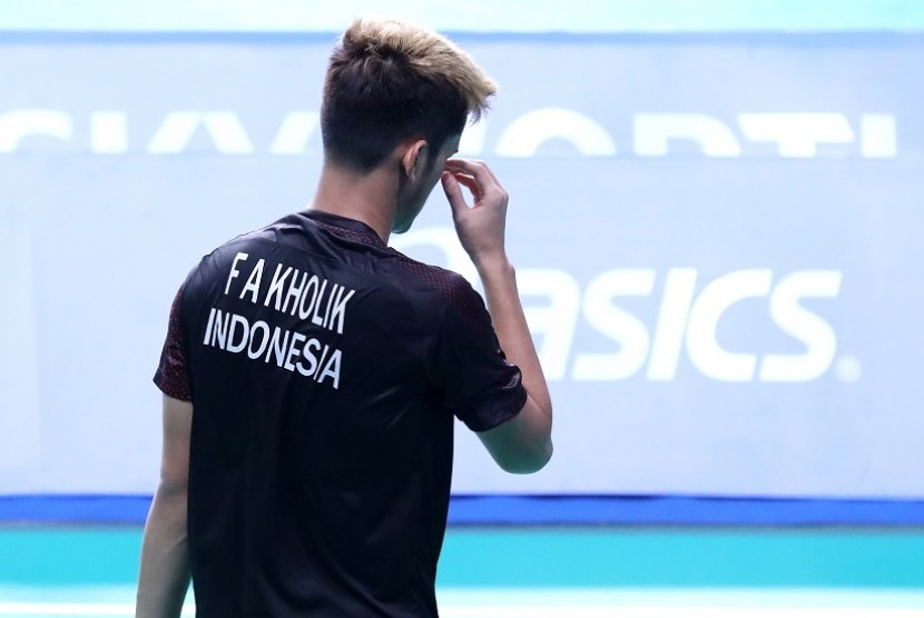 Firman Abdul Kholik langsung tumbang pada babak pertama bulu tangkis perorangan SEA Games 2019 saat berhadapan dengan Sitthikom Thammasin. 