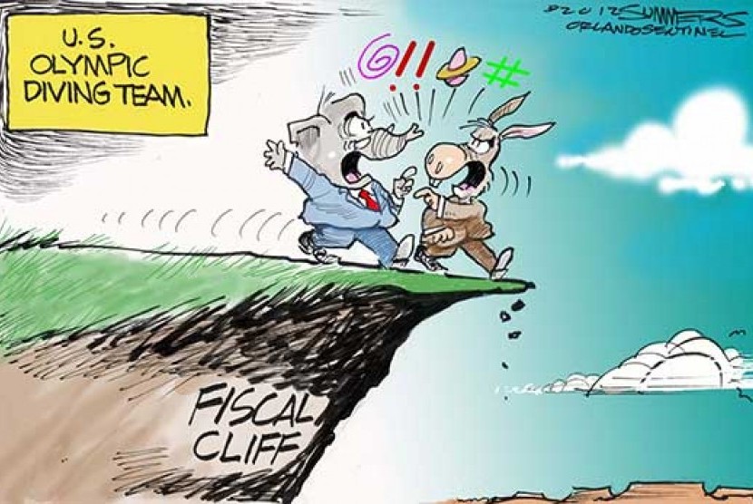 Fiscal Cliff - ilustrasi