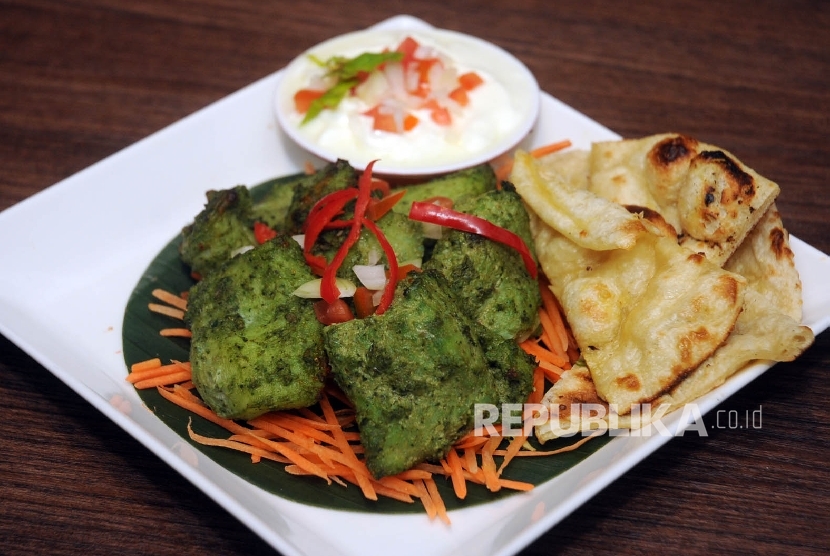Fish harilayi, menu India yang dimasak ala tandoori kreasi dapur Gran Melia Jakarta.