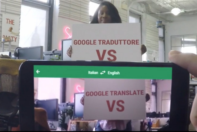 Fitur World Lens pada Google Translate