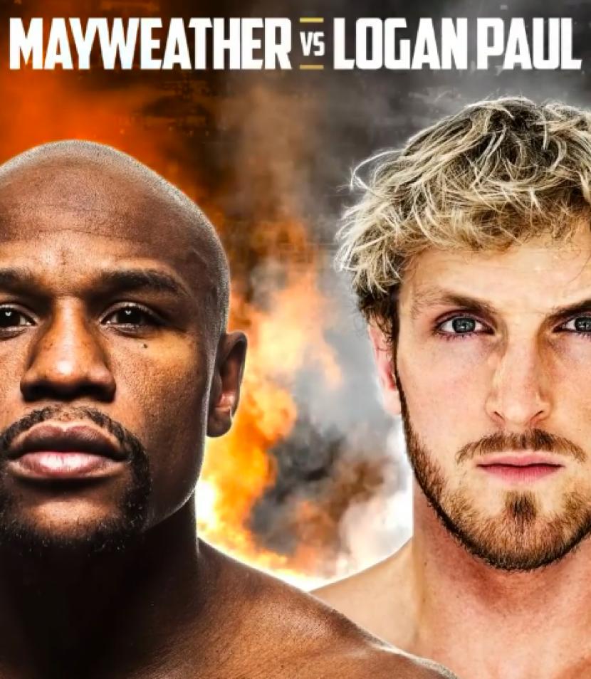 Flyer Floyd Mayweather vs Logan Paul