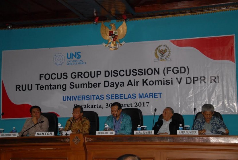 Focus Group Discussion (FGD) di Universitas Sebelas Maret (UNS) Surakarta Solo, Jawa Tengah, Kamis, (30/3).