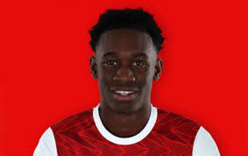 Pemain muda Arsenal Folarin Balogun yang dipinjamkan ke Reims.