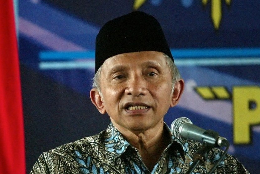 Former Chairman of Indonesian People's Consultative Assembly, Amien Rais (file photo)