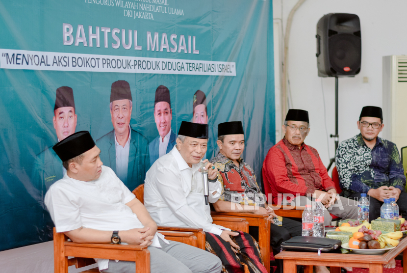 Forum bahtsul masail PWNU DKI Jakarta melakukan kajian terkait aksi boikot terhadap produk yang diduga terafiliasi Israel. 