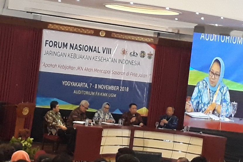 Forum Nasional Jaringan Kebijakan Kesehatan Indonesia (JKKI) VIII, di Auditorium Fakultas Kedokteran Kesehatan Masyarakat dan Keperawatan UGM Yogyakarta. 