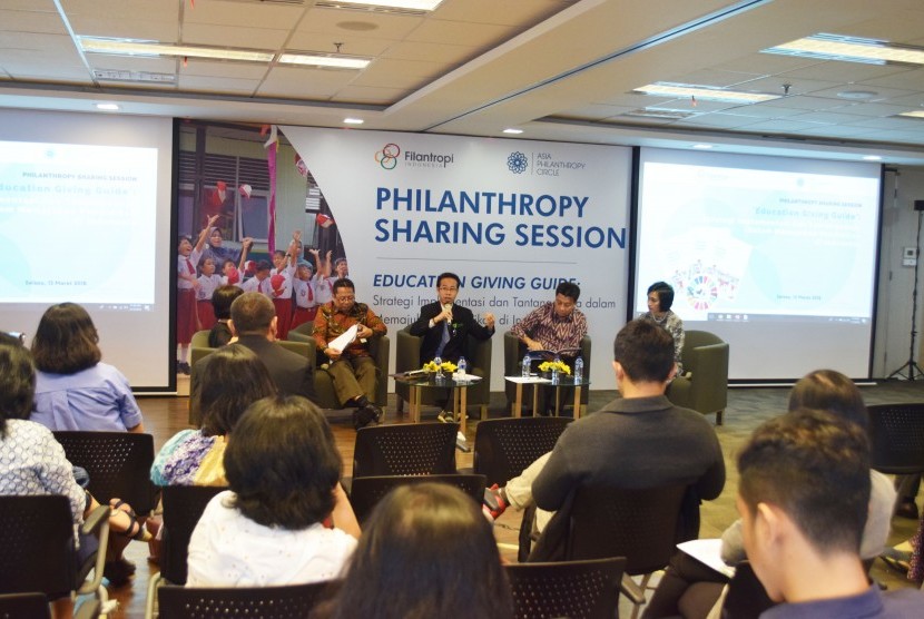 forum Philanthropy Indonesia Sharing Session yang diinisiasi oleh Filantropi Indonesia dan Asia Philanthropy Circle (selasa, 13 Maret 2018) bertempat di Plaza Kuningan,  