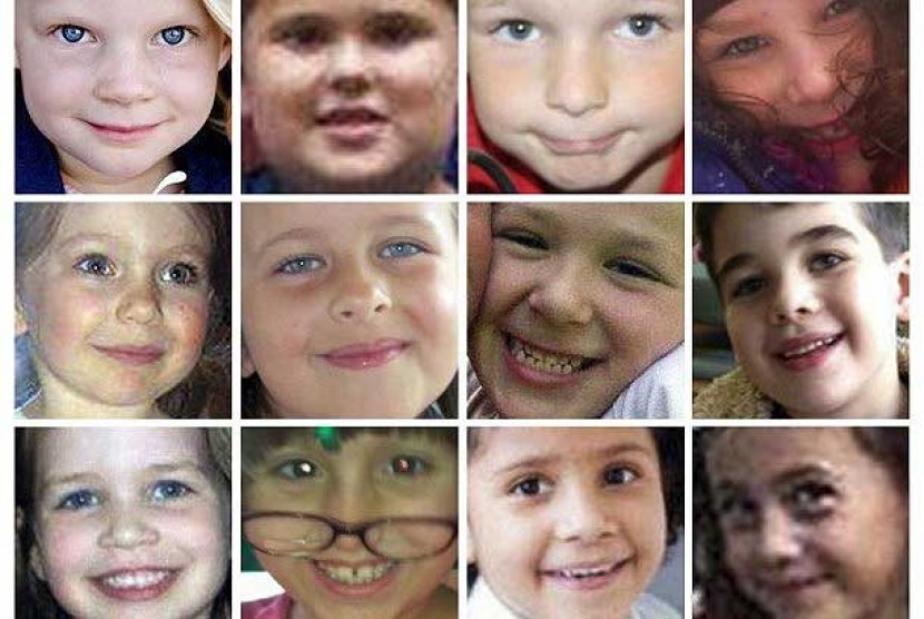 Foto 12 Anak korban penembakan SD San Hook, Connecticut, Amerika Serikat