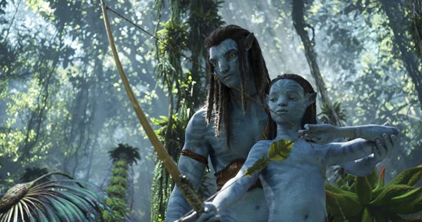 Foto adegan film Avatar: The Way of Water. Sutradara James Cameron mengajak penggemar Avatar untuk fokus menonton filmnya dengan tidak menyaksikannya di ponsel. Orang kerap teralihkan dengan ini-itu ketika menonton film secara streaming di ponsel.