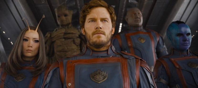 Foto adegan film Guardians of the Galaxy Vol 3. Film ini memiliki dua tayangan pascakredit.