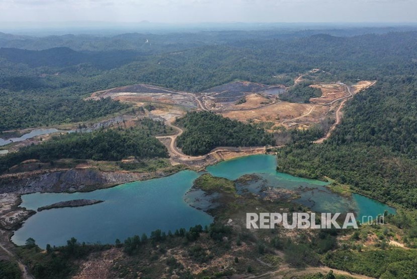 Lokasi bekas tambang. ESDM Kepri mencatat persoalan pascatambang kerap terjadi.