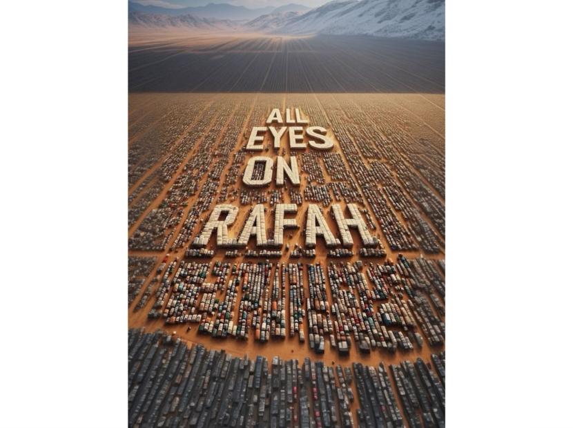 Foto All Eyes on Rafah. Fans K-pop ikut meramaikan tagar All Eyes on Rafah.