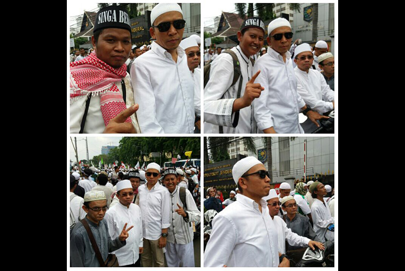 Foto Gubernur NTB, TGH Zainul Majdi, dalam aksi Bela Islam II memantik reaksi positif dari warga NTB.