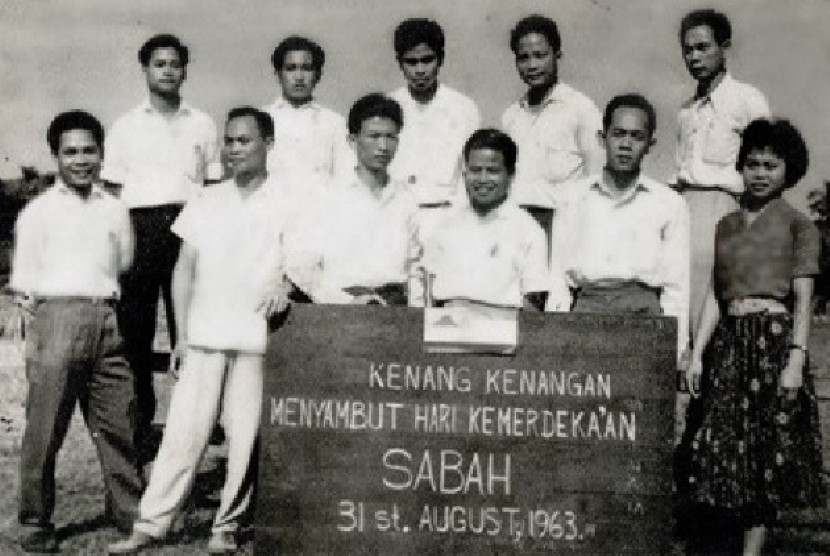 Foto kenang-kenangan saat Sabah merdeka dari Inggris 