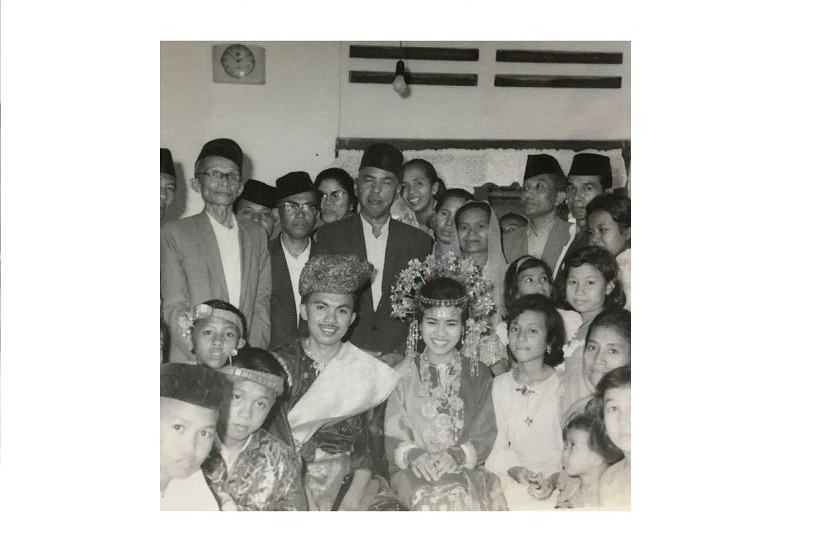 Foto kenangan pernikahan Wapres Jusuf Kalla dengan Mufidah Jusuf Kalla.