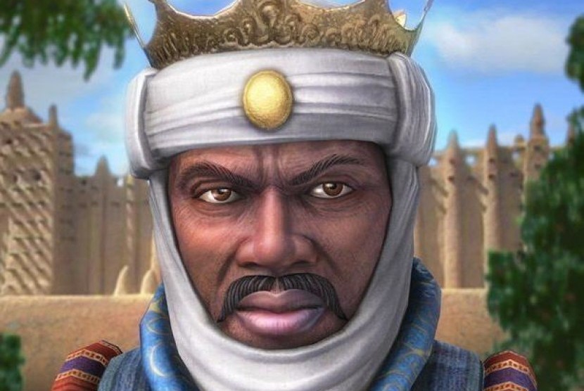 Foto lukisan impresi Mansa Musa I