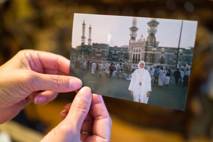 Foto Mervat Soliman saat di Makkah, Arab Saudi