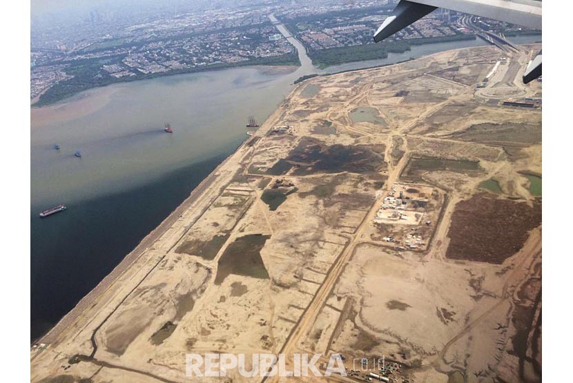Jakarta Bay reclamation project. (Republika/Reiny Dwinanda)