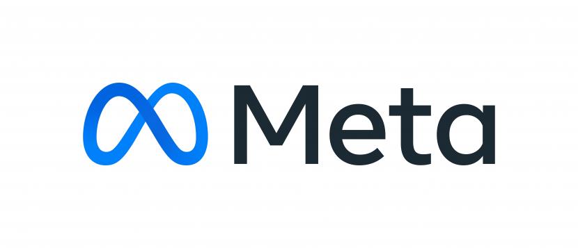 Foto selebaran yang disediakan oleh Meta menunjukkan logo merek perusahaan baru yang diumumkan oleh CEO Facebook Mark Zuckerberg selama Konferensi virtual Connect 2021 di Menlo Park, California, AS, 28 Oktober 2021. 