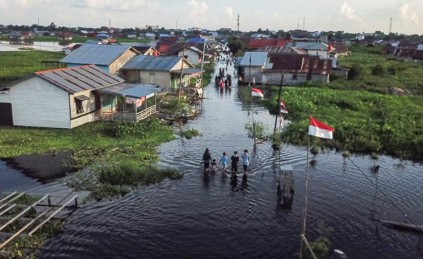 Banjir rob di Kalimantan Selatan berpotensi terjadi dalan satu pekan ke depan.