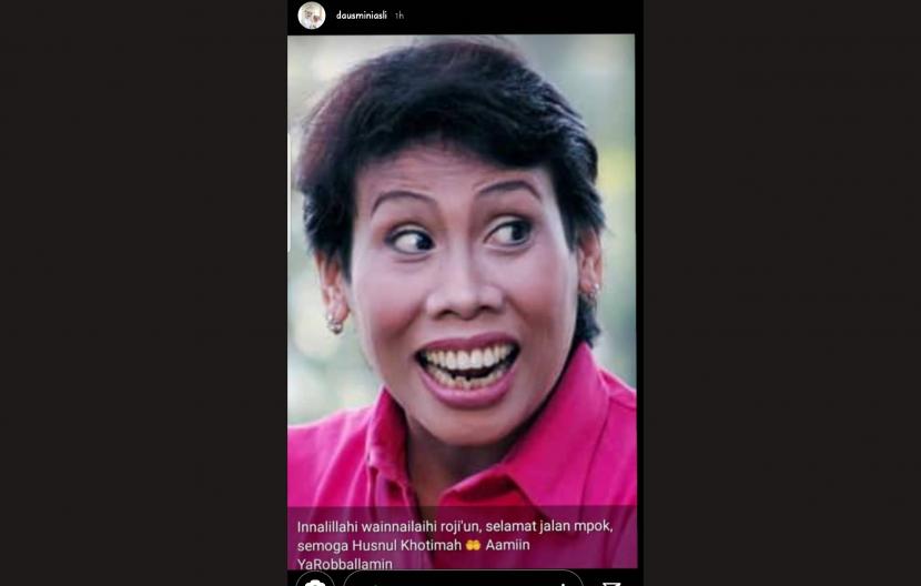 Daus Mini dan Dorce mengunggah ucapan dukanya melalui Instagram (Foto: unggahan foto Omaswati di Instagram Daus Mini)