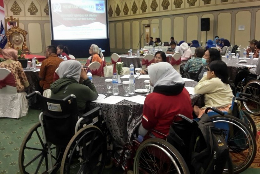 Fraksi Partai Demokrat di MPR menggelar Sosialisasi Empat Pilar dengan peserta penyandang disabilitas, Selasa (3/10).