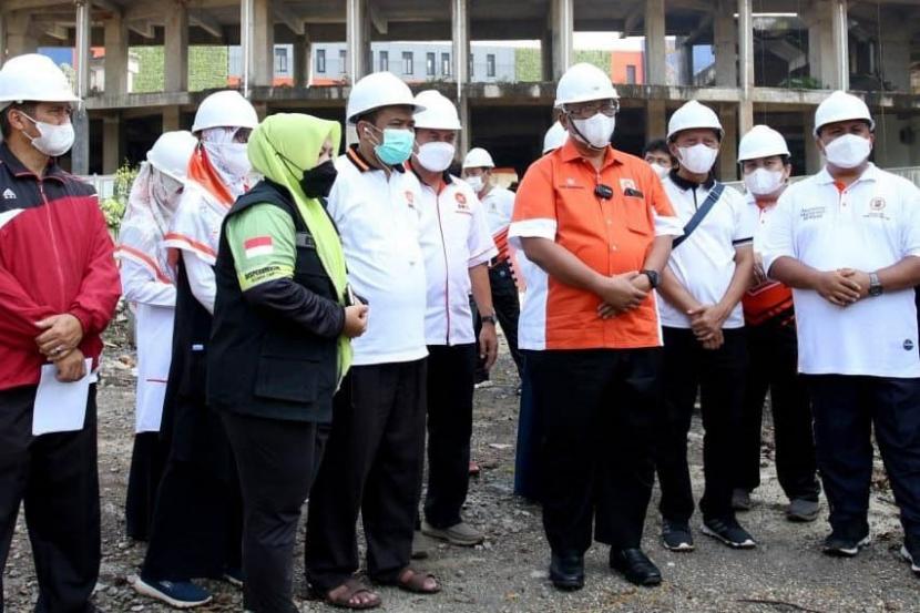 Fraksi PKS DPRD Provinsi Jawa Barat meninjau progres pembangunan Masjid Agung Kota Bogor. 