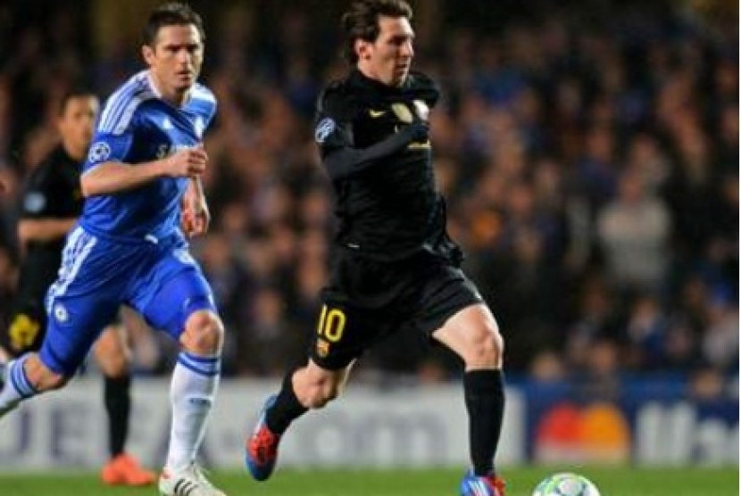 Frank Lampard dan Lionel Messi