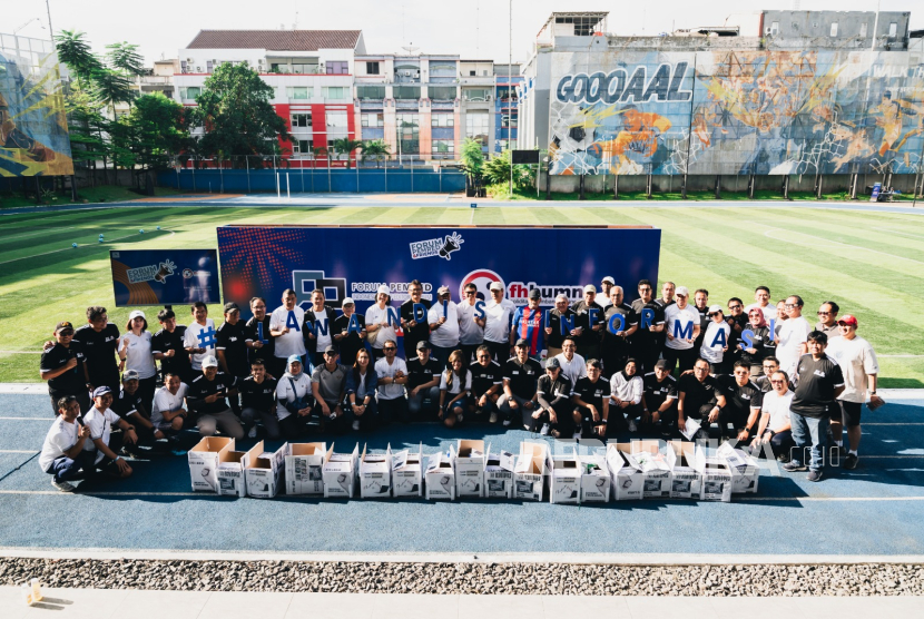 Froum Pemred meluncurkan kampanye lawan disinformasi dan misinformasi di BRIlian Stadium, Sabtu (15/2/2025)