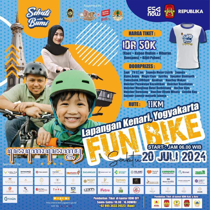 Fun Bike Sehati for Earth held by KONI DIY in collaboration with Republika.