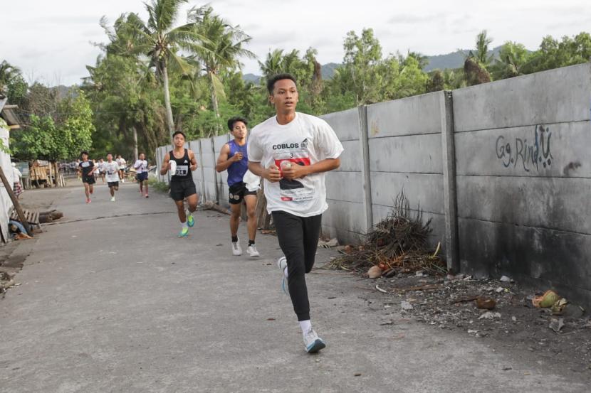 Fun Run 3K di Pantai Tanjung Bias, Kec. Batu Layar, Lombok Barat, Nusa Tenggara Barat (NTB). 