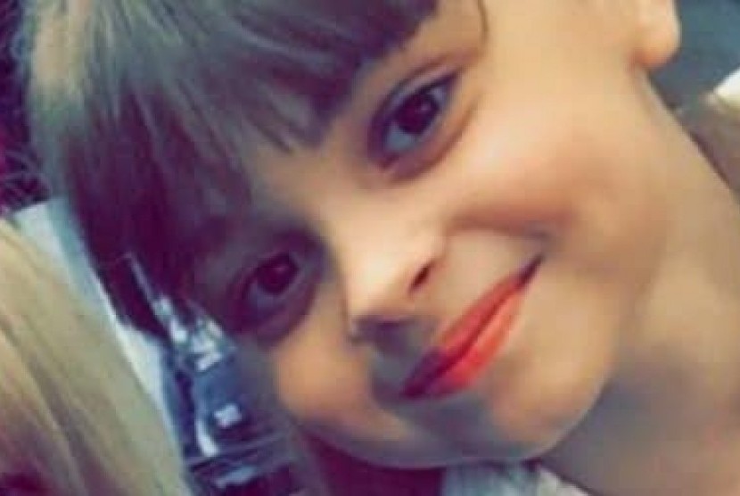 Gadis delapan tahun Saffie-Rose Roussos menjadi korban kedua yang dikonfirmasi tewas dalam bom di konser Ariana Grande di Manchester Arena, Senin malam (22/5).