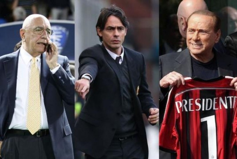 Galliani, Inzaghi, dan Berlusconi