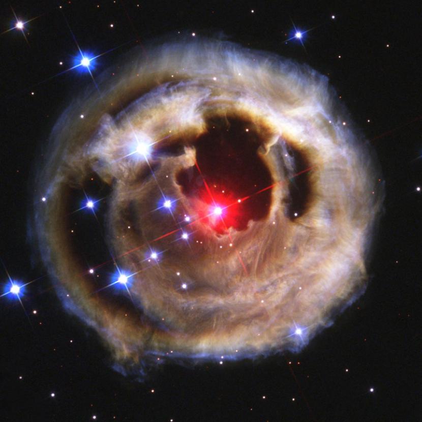 Gambar bintang super raksasa merah V838 Monocerotis 