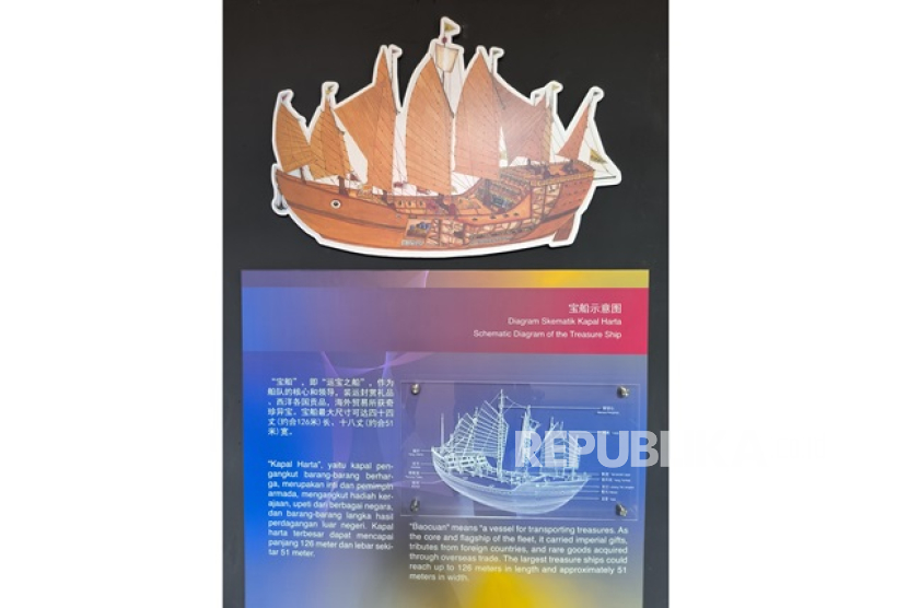 Gambar ilustrasi Kapal Laksamana Cheng Ho bernama 