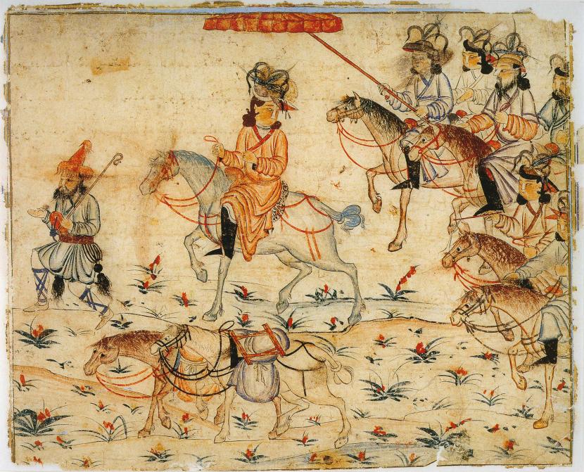 Gambar manuskrip bala tentara Mongol (ilustrasi). Tentara Mamluk berhasil mengalahkan pasukan Mongol yang terkenal kuat