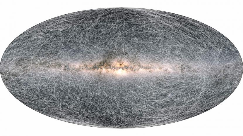 Gambar simulasi pergerakan bintang dalam waktu 400 ribu tahun mendatang.