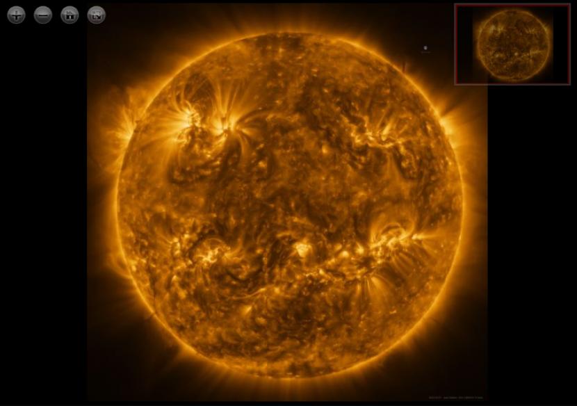 Gambar terbaru, yang dibuat European Solar Orbiter dengan menggabungkan 25 foto berbeda dari yang diambil pada tanggal 7 Maret, menggambarkan matahari dengan detail yang luar biasa.