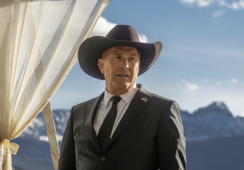 Gambar yang dirilis oleh Paramount Network ini menunjukkan Kevin Costner dalam sebuah adegan dari Yellowstone.
