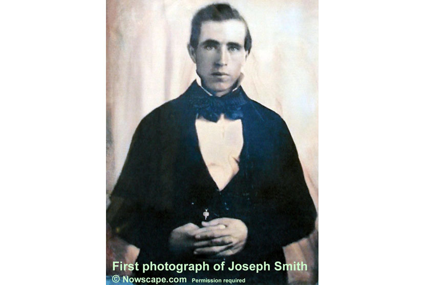 gambar yang disebut sebagai foto pertama pendiri Gereja Mormon, Joseph Smith