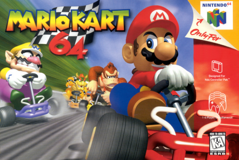 Game Mario Kart. Ilustrasi