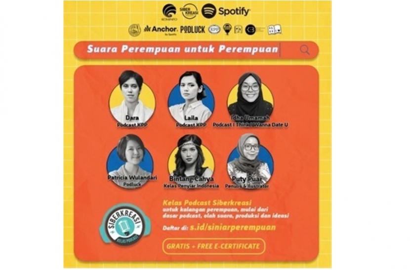 Gandeng Spotify, Kominfo Gelar Kelas Podcast Siberkreasi 2022 