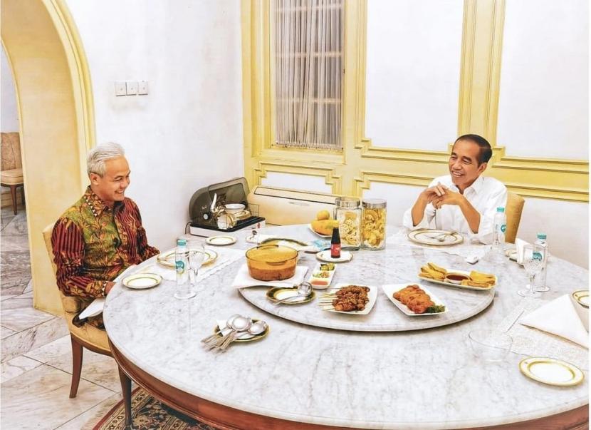 Ganjar Pranowo mengunggah foto bersama Presiden Joko Widodo (Jokowi) di akun instagramnya, @ganjar_pranowo, Selasa (13/6/2024). 
