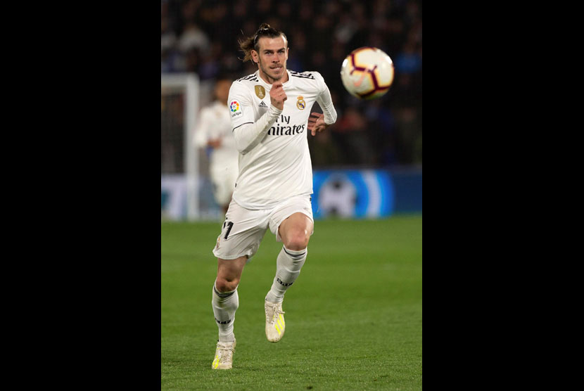 Gelandang Real Madrid Gareth Bale.