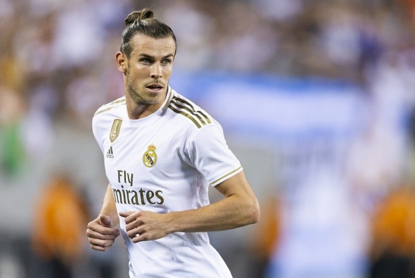Gelandang Real Madrid Gareth Bale.