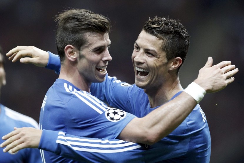 Gareth Bale dan Cristiano Ronaldo.